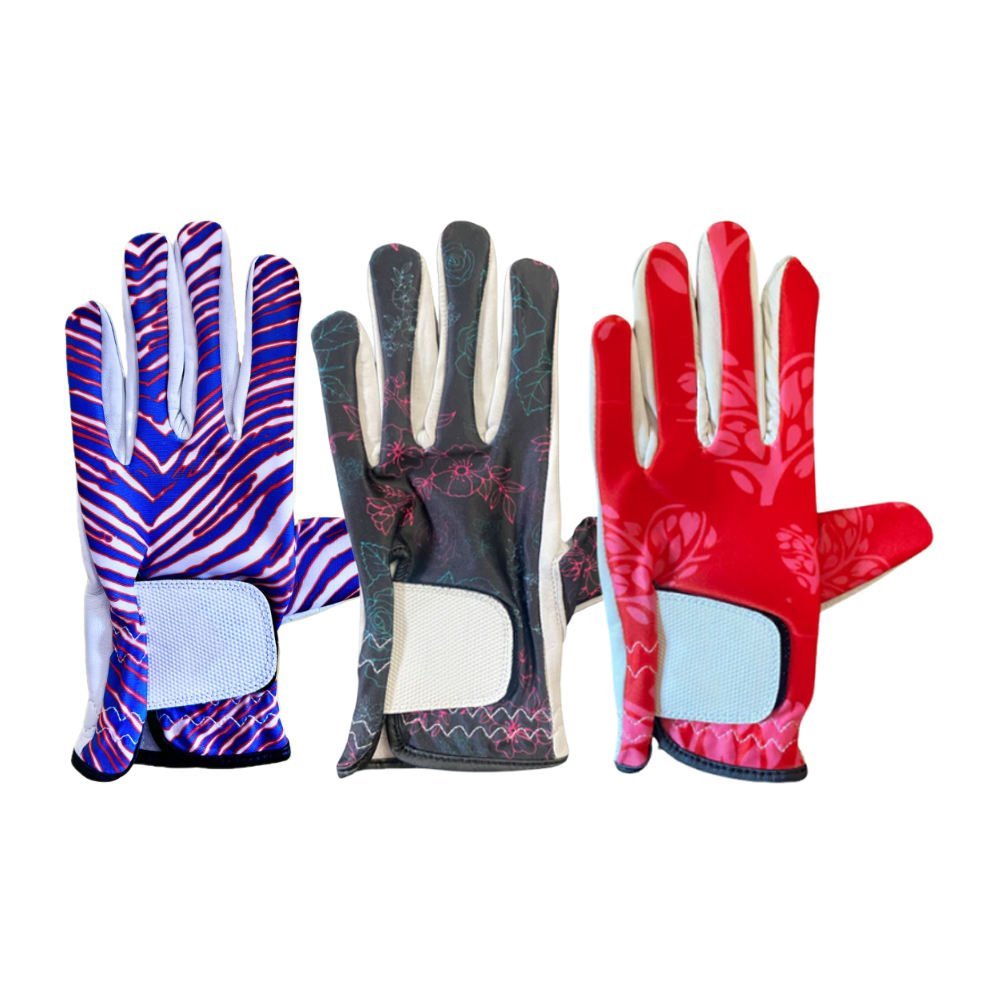 Custom logo printed cabretta leather golf gloves with premium wholesale quality for professional golf teams and corporate branding