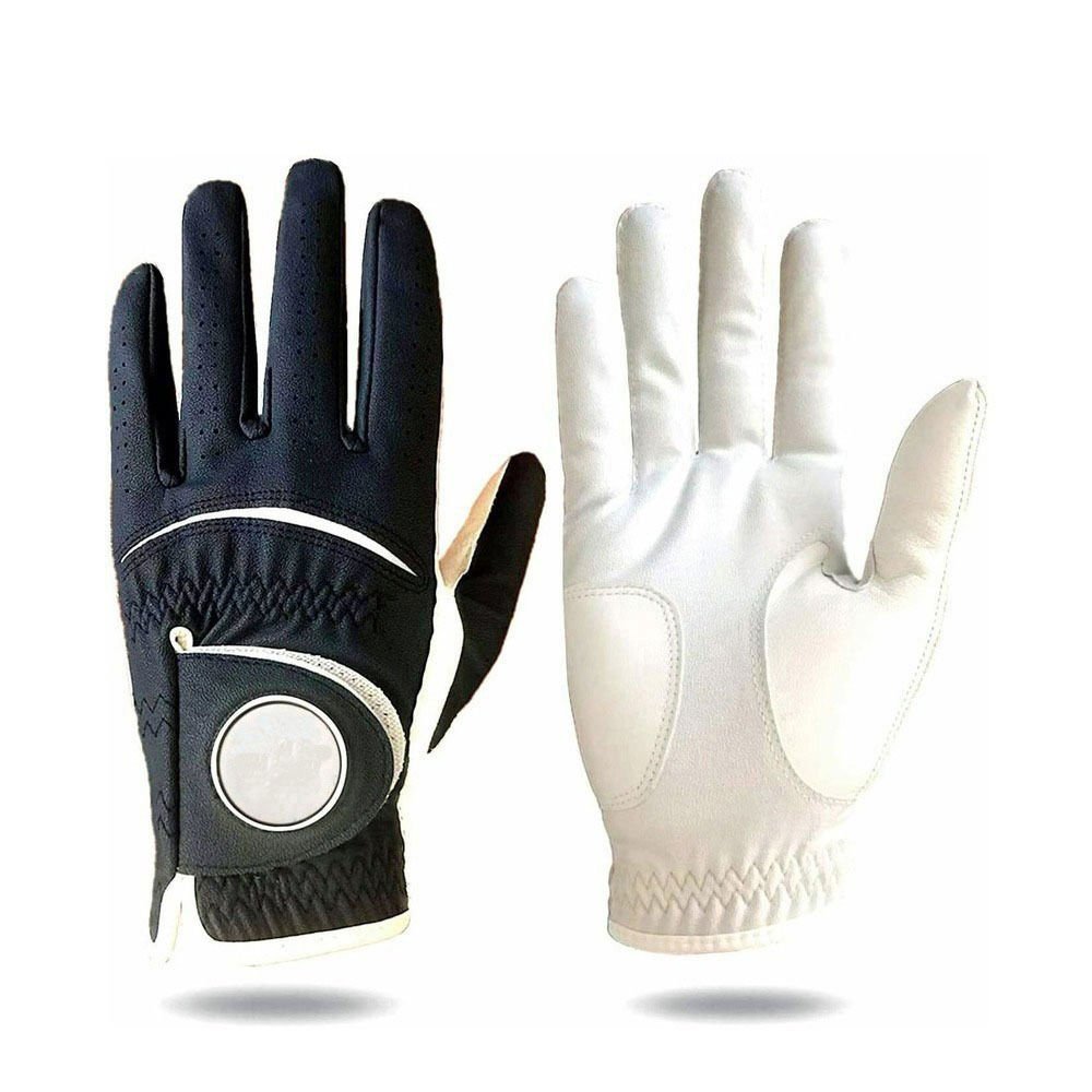 Custom Made Cabretta Leather Golf Gloves for Men – Left & Right Hand, Quick Dry, Velcro Closure Sports Gloves - Image 3