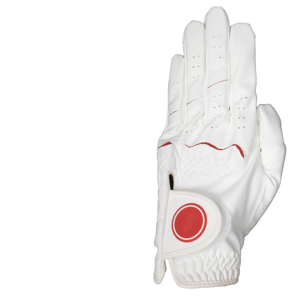 Custom Rubber Logo Golf Gloves – White Soft Cabretta Leather with Lycra – Men & Women Indonesia AAA Quality - Image 4