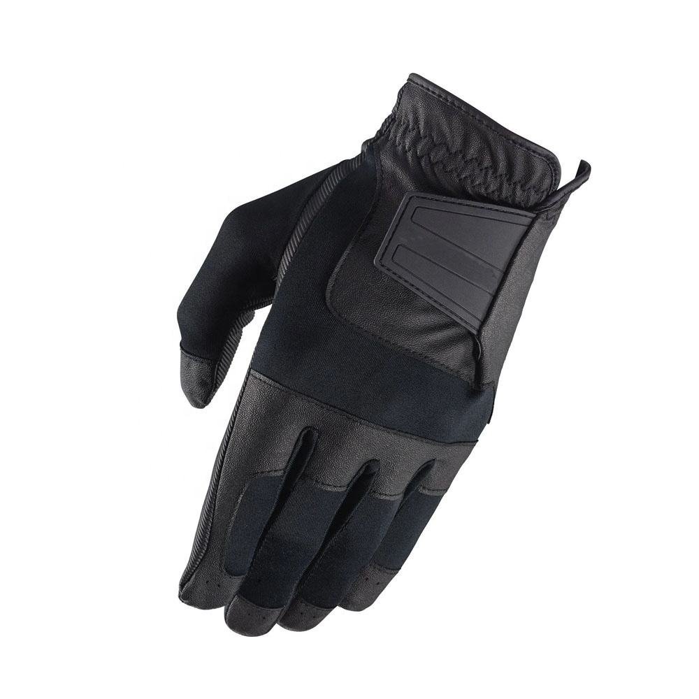 Premium custom OEM golf gloves featuring breathable sheepskin and microfiber leather construction for professional sports performance