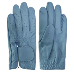 Custom golf gloves with soft inner lining and logo printing, available for wholesale bulk orders with durable design