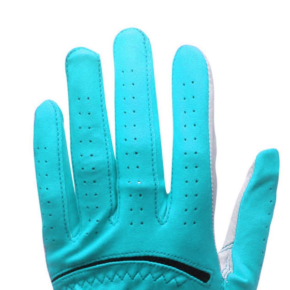 Durable Custom Logo Design Cabretta Leather Sports Golf Gloves Breathable Non Slip Hot Selling Embroidery Logo OEM Service Gloves - Image 4