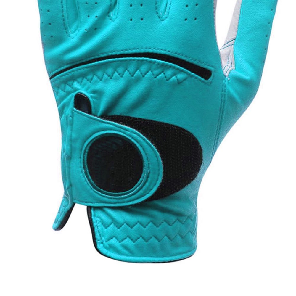 Durable Custom Logo Design Cabretta Leather Sports Golf Gloves Breathable Non Slip Hot Selling Embroidery Logo OEM Service Gloves - Image 5
