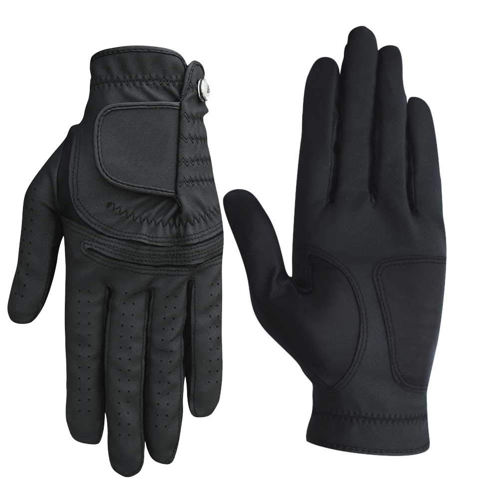 Durable Genuine Cabretta Leather Men’s Full Finger Golf Gloves Anti Slip Breathable Quick Dry High Quality Affordable Sports Gloves - Image 3