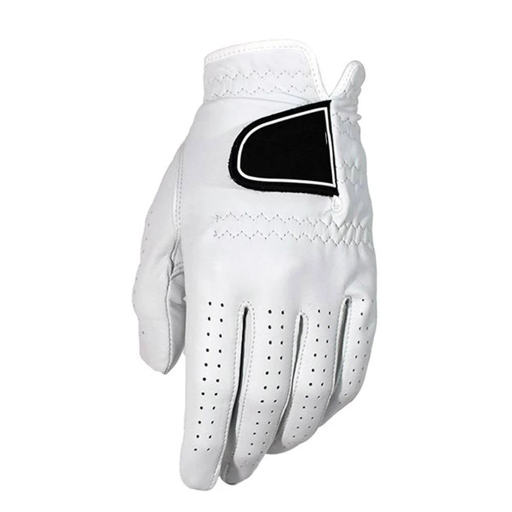 Custom waterproof sheepskin men's golf gloves with elastic fit and high-performance design for professional and recreational golfers