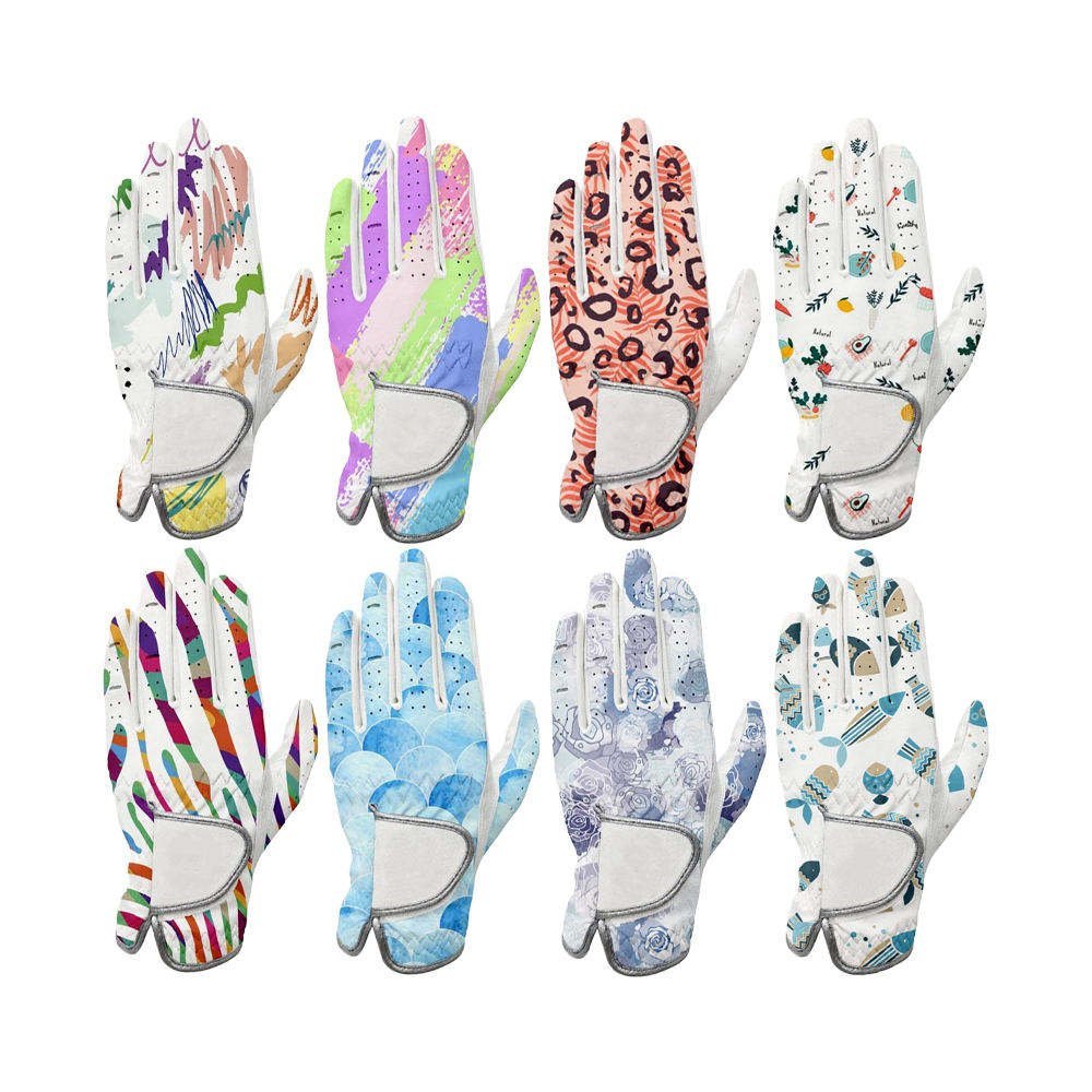 Factory Design Breathable Ladies Left Hand Cabretta Leather Golf Gloves – Sports Wholesale Quality - Image 3
