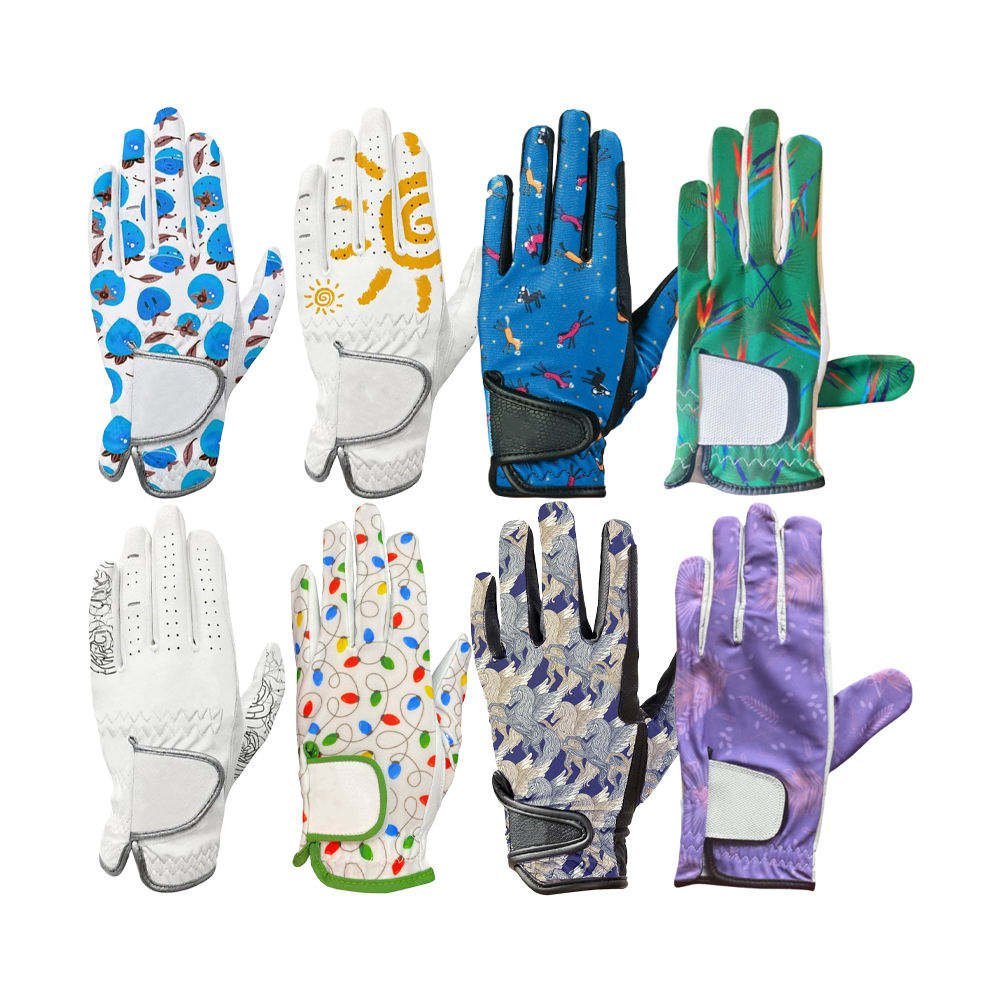 Factory Design Breathable Ladies Left Hand Cabretta Leather Golf Gloves – Sports Wholesale Quality - Image 6