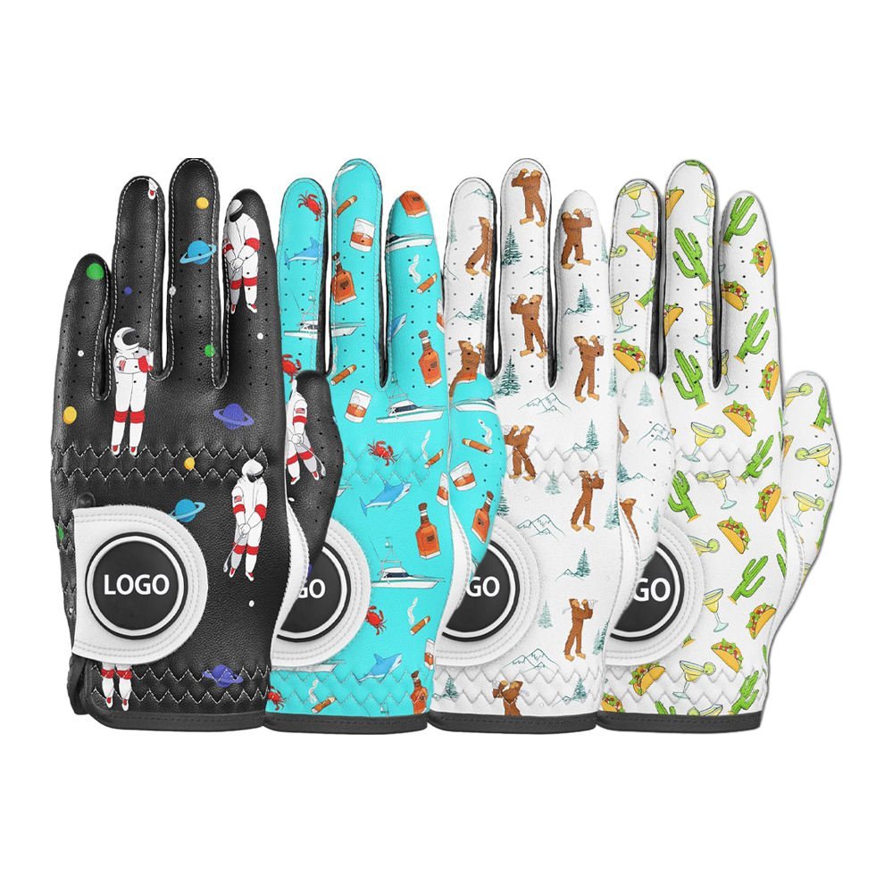 Factory Design Waterproof Ladies Left Hand Cabretta Leather Golf Practice Gloves – With Ball Marker & Tee Holder - Image 4