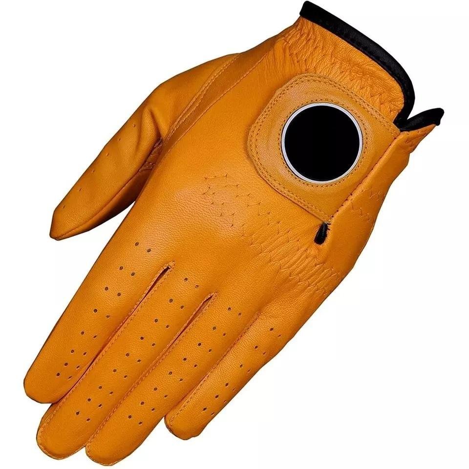 Factory Price Cabretta Leather Golf Gloves – Breathable, Non-Slip, Quick Dry Custom Logo Golf Handwear - Image 2