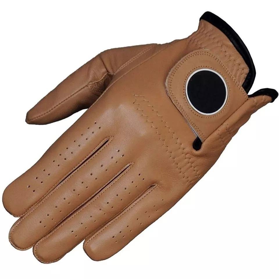 Factory Price Cabretta Leather Golf Gloves – Breathable, Non-Slip, Quick Dry Custom Logo Golf Handwear - Image 4