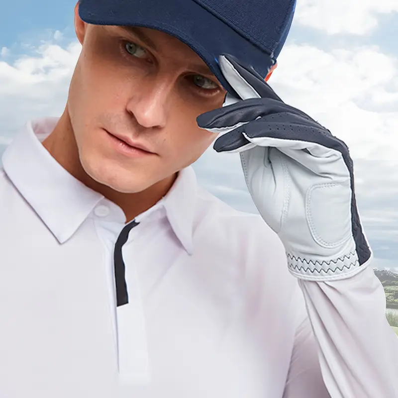 Custom Logo Printed Cabretta Leather Golf Gloves – High Quality Premium Wholesale Gloves - Image 3