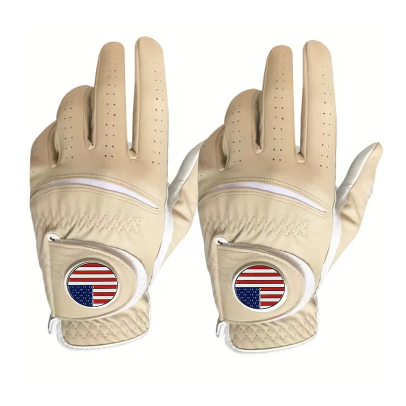 Custom Logo Printed Cabretta Leather Golf Gloves – High Quality Premium Wholesale Gloves - Image 6