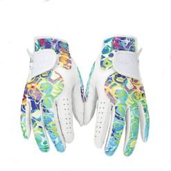 Genuine leather golf gloves for men made from soft pure sheepskin with breathable design - premium quality left and right hand golf accessories