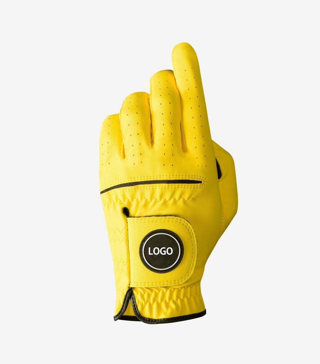 Golf Gloves Manufacturer – Color Cabretta Leather Custom Logo Golf Gloves - Image 4