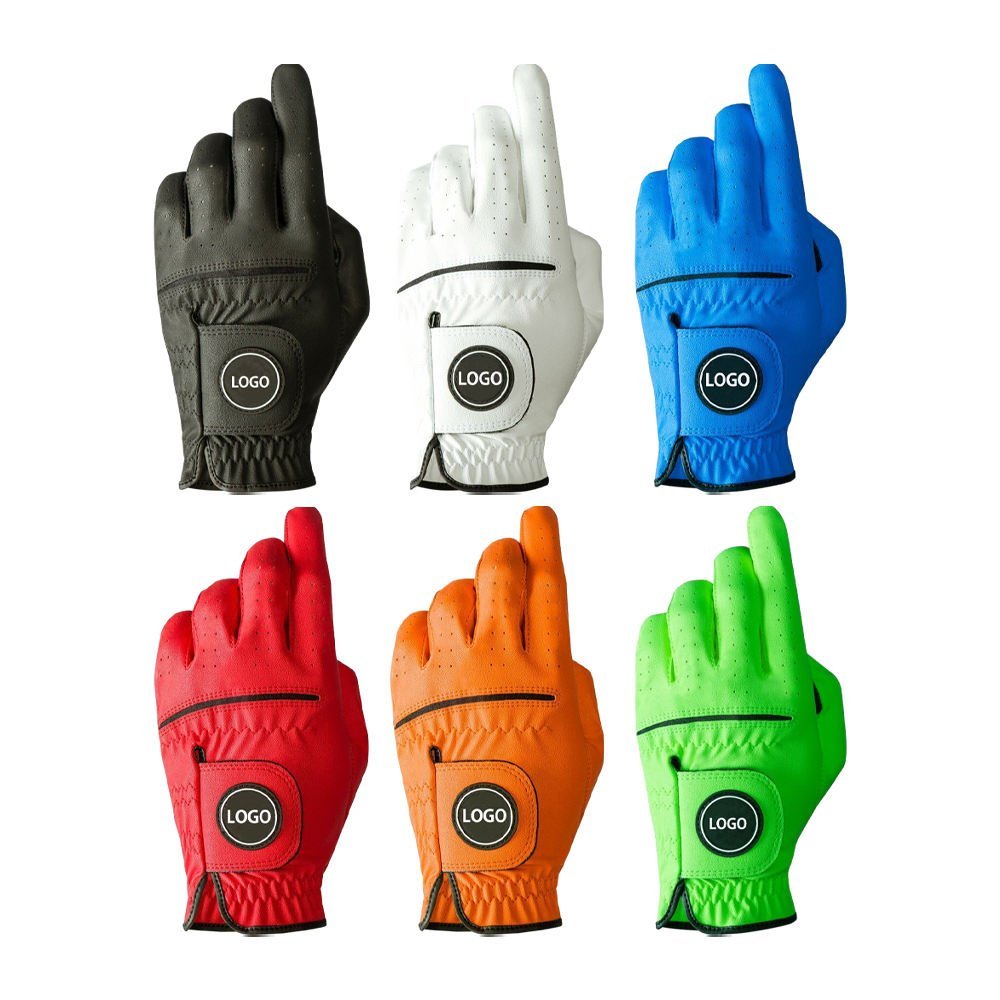 Golf Gloves Manufacturer – Color Cabretta Leather Custom Logo Golf Gloves - Image 6
