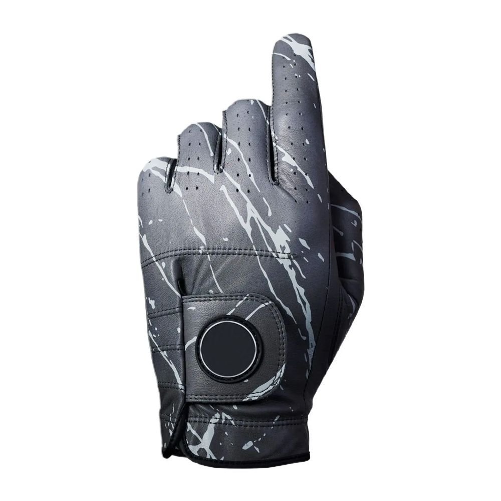 Professional men's golf gloves with ball marker in soft Cabretta leather with custom logo embroidery