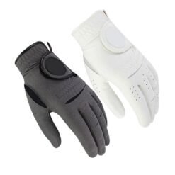 High-quality anti-slip leather golf gloves for men and women featuring soft breathable material and superior grip for sports performance