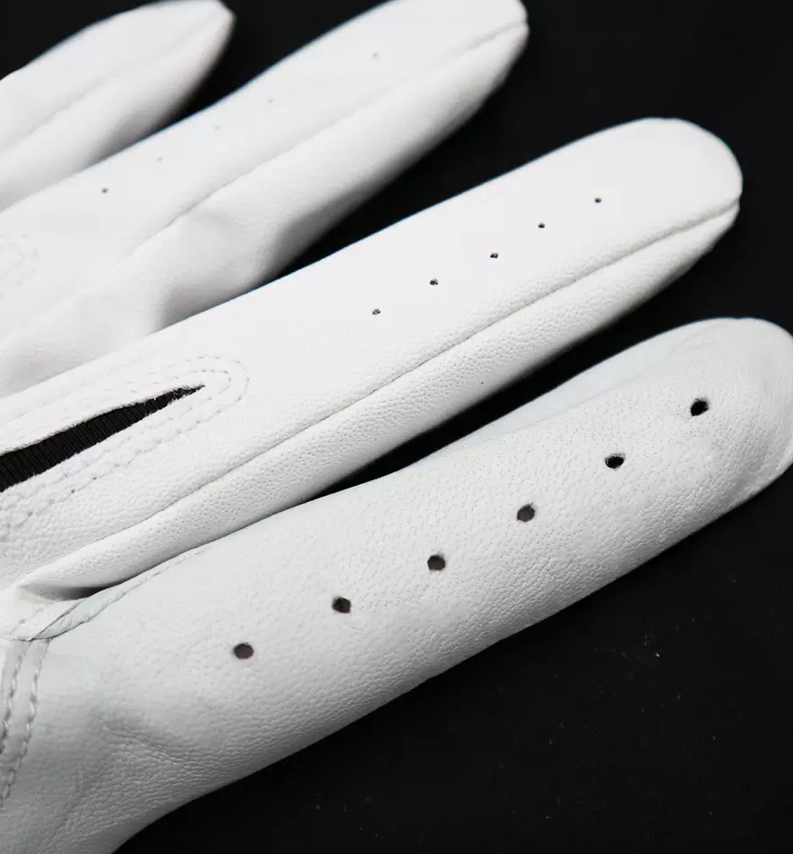 Genuine Cabretta & Synthetic Leather Golf Gloves – White Sports Gloves with Custom Logo Patch Palm, All-Season Comfortable Adult Golf Gloves - Image 4
