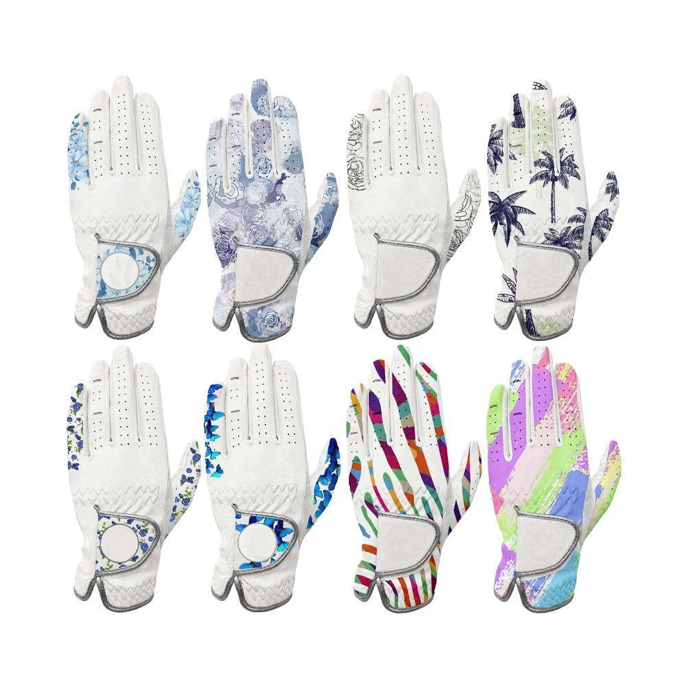 High Quality Customizable Cabretta Leather Golf Gloves – Premium Printed Golf Glove Design - Image 2