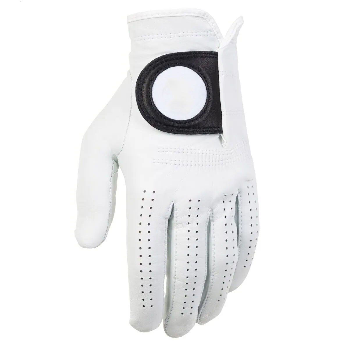 High-quality custom logo leather golf grip gloves in pure colour with premium performance design for professional golfers and teams