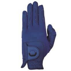 Premium white cabretta leather golf gloves for men with custom logo packaging and soft sports performance grip
