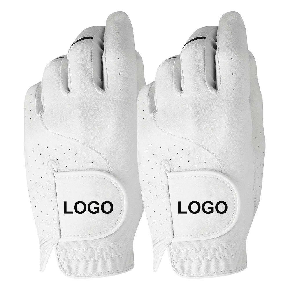 Hot Selling Anti-Slip Cabretta Leather Golf Gloves – Custom Logo for Men & Women PU Leather Grip Gloves - Image 2
