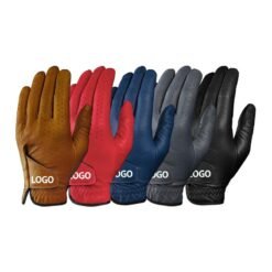 Factory Price Cabretta Leather USA Flag Left Hand Waterproof Golf Glove – Pearl White with Custom Velcro Closure Professional Golf Gloves