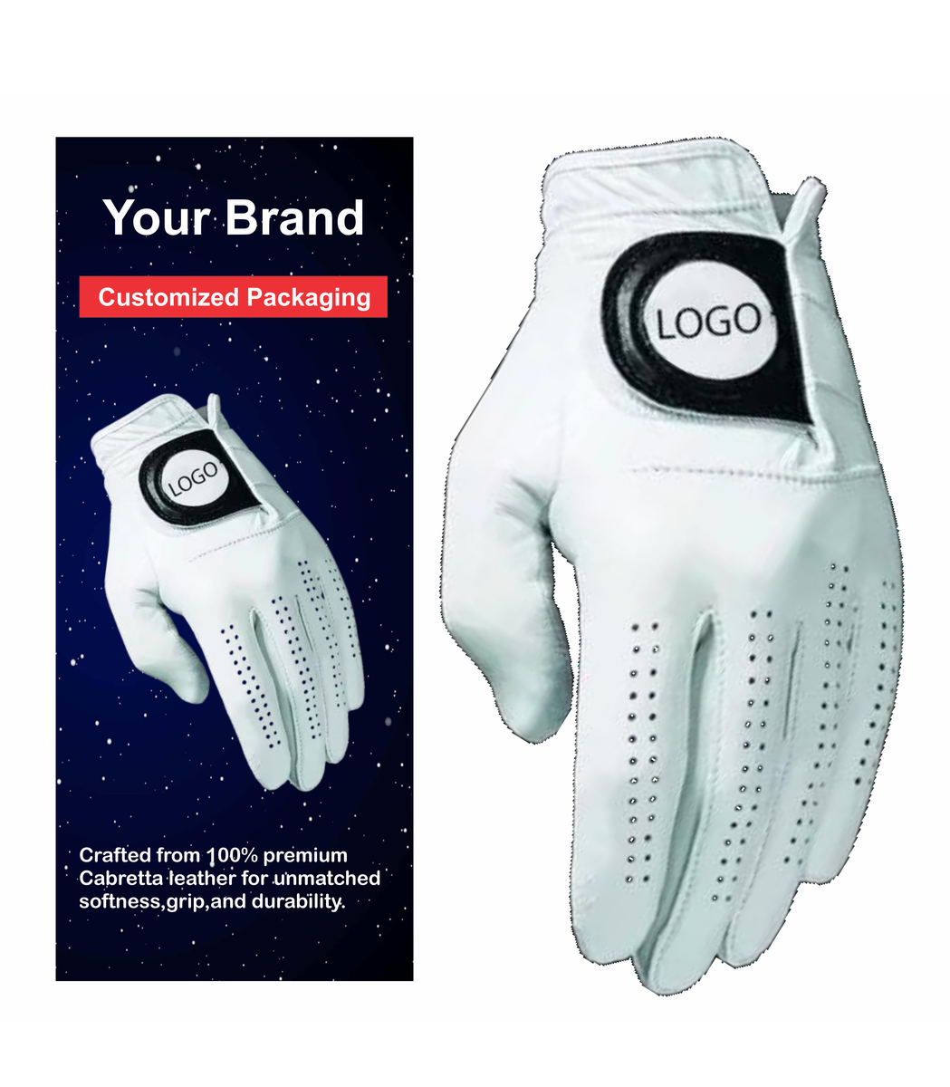 Low MOQ Custom Luxury Waterproof Sport Sheepskin Golf Gloves Premium Winter Full Cabretta Leather Warm Golf Gloves - Image 2