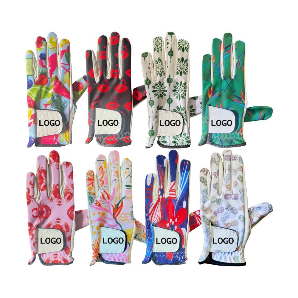 Premium Manufacturer Ladies Custom Printed Cabretta Leather Golf Gloves – High Performance Fit - Image 3