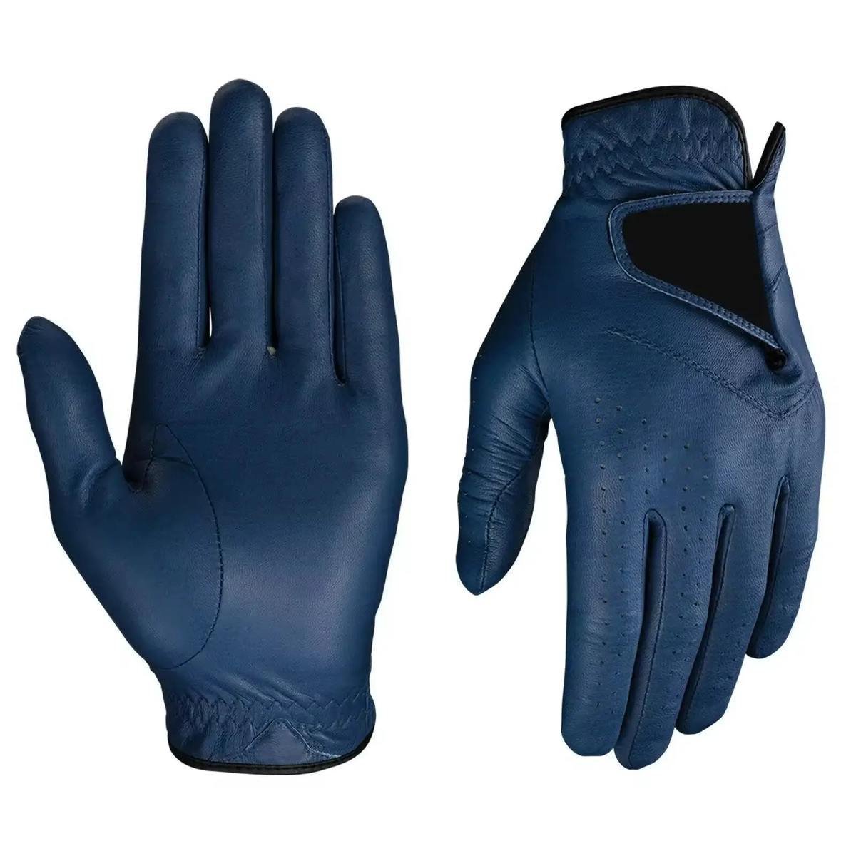 Men’s Cabretta Leather Golf Gloves – Durable Full Finger Grip Gloves with UV Protection and Breathable Comfort - Image 4