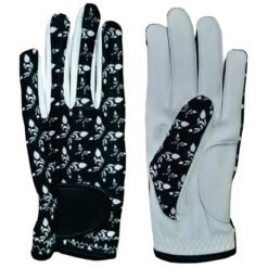 Men's eco-friendly cabretta leather winter golf gloves with non-slip grip and breathable full-finger design for wholesale sports use