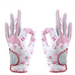 Men's custom cabretta leather golf glove with breathable all-weather design and premium hand grip - right hand sports glove