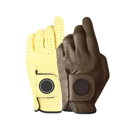 Men’s & Women’s Anti-Slip Cabretta Leather Golf Gloves – Breathable Design with Adjustable Wrist Strap & Custom Embroidered Logo Option - Image 5