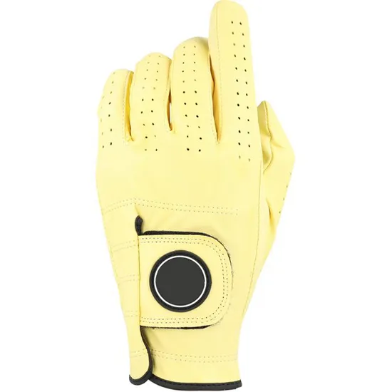 Men’s & Women’s Anti-Slip Cabretta Leather Golf Gloves – Breathable Design with Adjustable Wrist Strap & Custom Embroidered Logo Option - Image 2