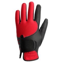 Premium quality custom logo leather golf gloves with durable construction, available for left or right hand play with superior fit design and embossed branding