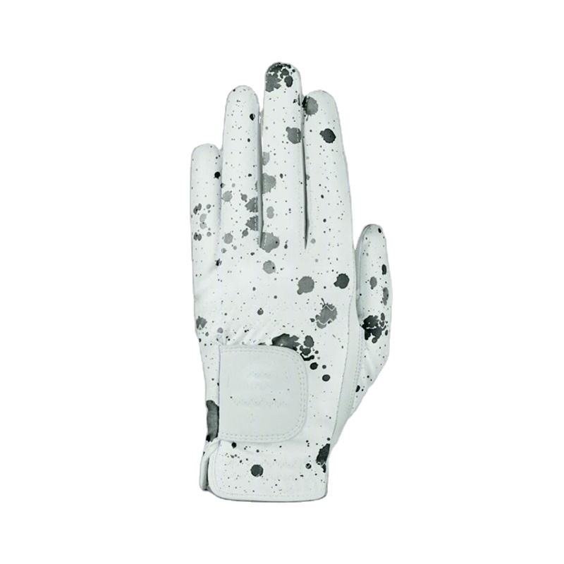 Custom logo anti-slip leather golf gloves for men and women with soft breathable material for wholesale sports apparel
