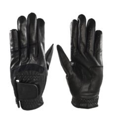 Premium cabretta leather golf gloves for men and women featuring anti-slip grip technology and breathable soft leather construction with custom logo options