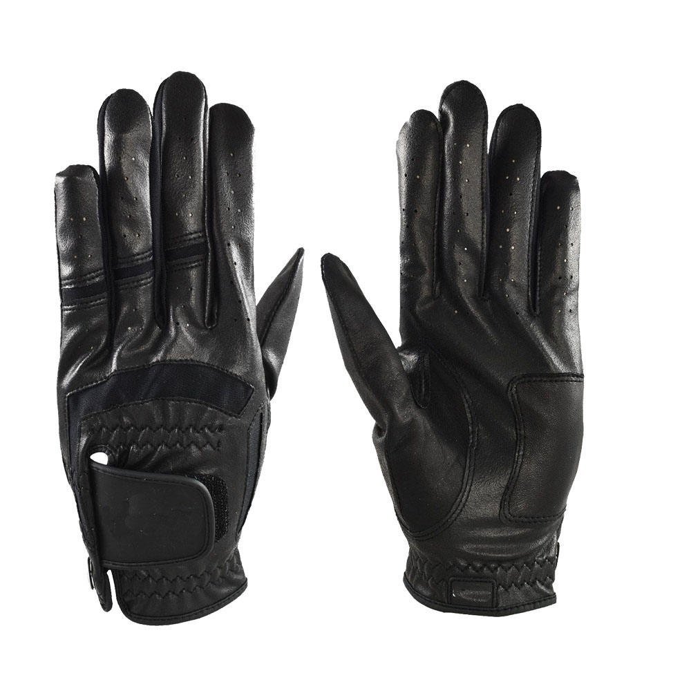 Premium cabretta leather golf gloves for men and women featuring anti-slip grip technology and breathable soft leather construction with custom logo options