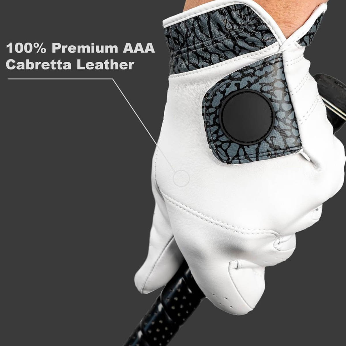 Premium Cabretta Leather Tour Print Golf Gloves for Men & Women – Durable Quick Dry Breathable Performance Gloves - Image 6
