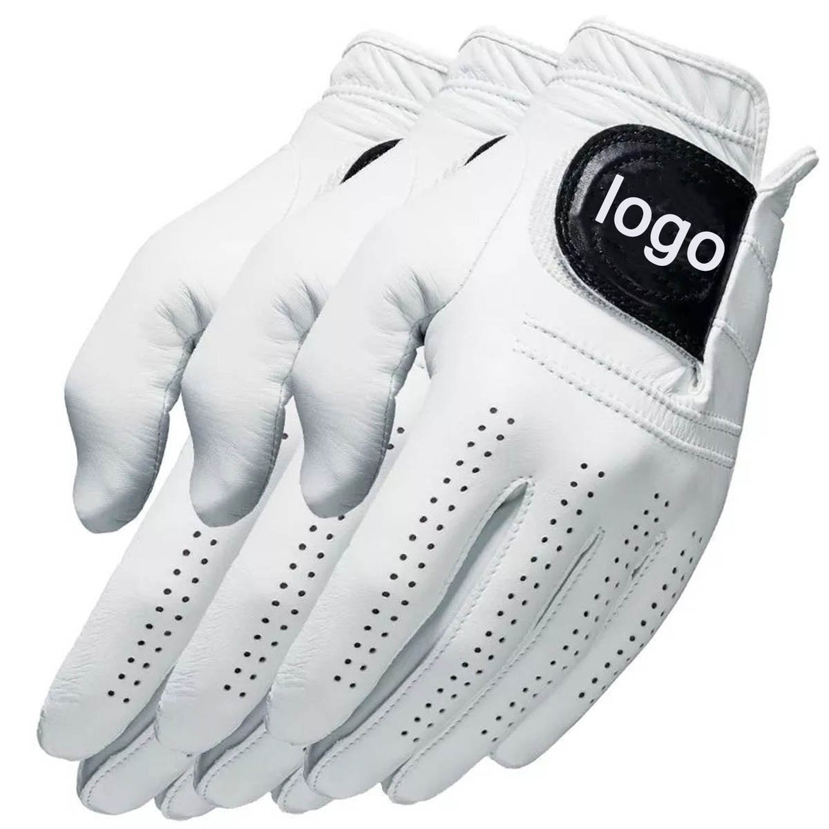 Premium Cabretta Leather Golf Gloves for Men – Adjustable Wrist Strap, Durable Hook & Loop Closure with Superior Comfort