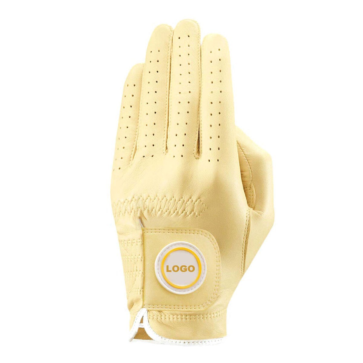Premium Genuine Cabretta Leather Golf Gloves – Durable Soft Sheepskin Performance Wear - Image 4