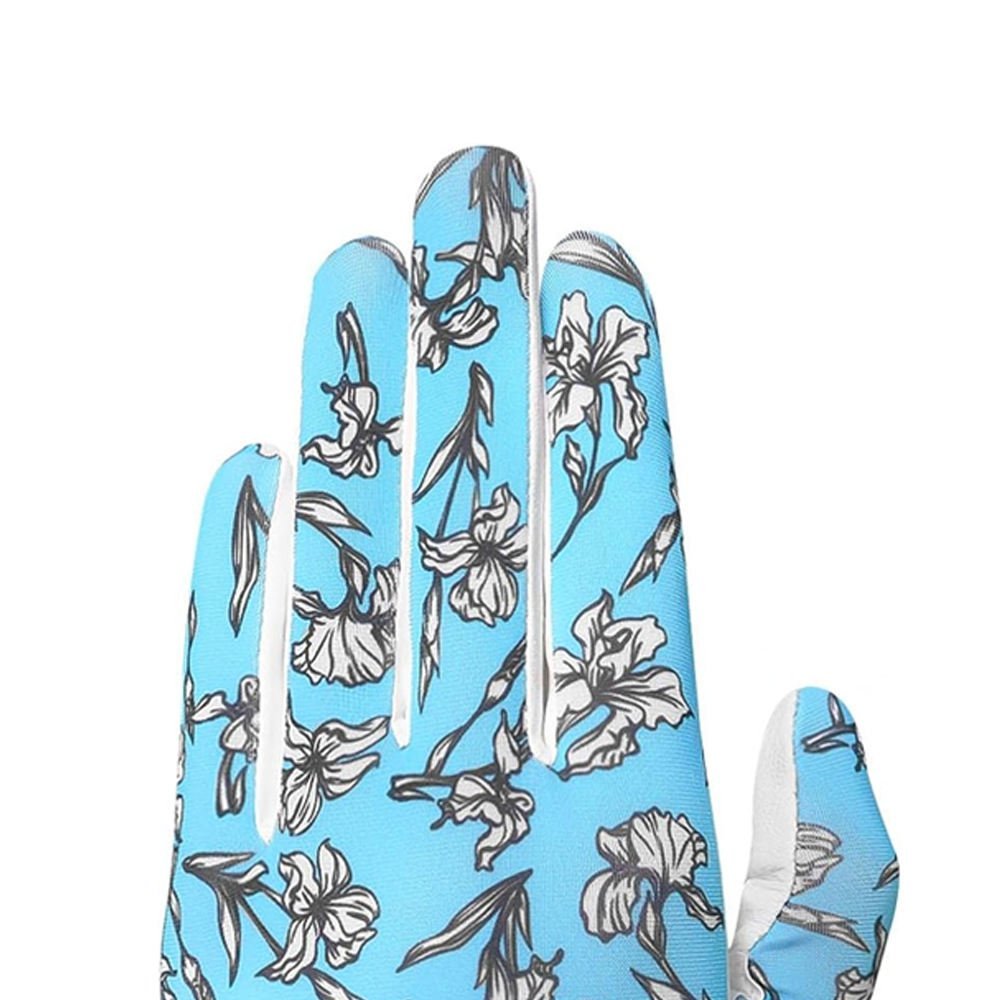 OEM Custom Printed Men’s Golf Gloves – New Design Sheepskin Full Finger Gloves with Hook & Loop Adjustable Closure - Image 6