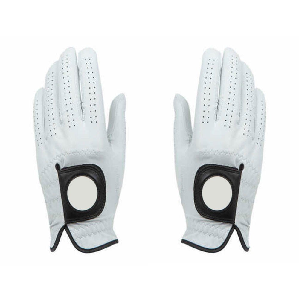 Premium White Leather Golf Glove – Velcro Strap, Soft Grip, Moisture Resistant for Left-Handed Men - Image 3