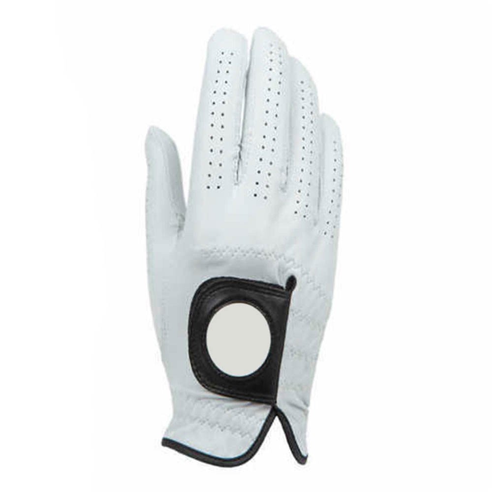 Premium White Leather Golf Glove – Velcro Strap, Soft Grip, Moisture Resistant for Left-Handed Men - Image 4