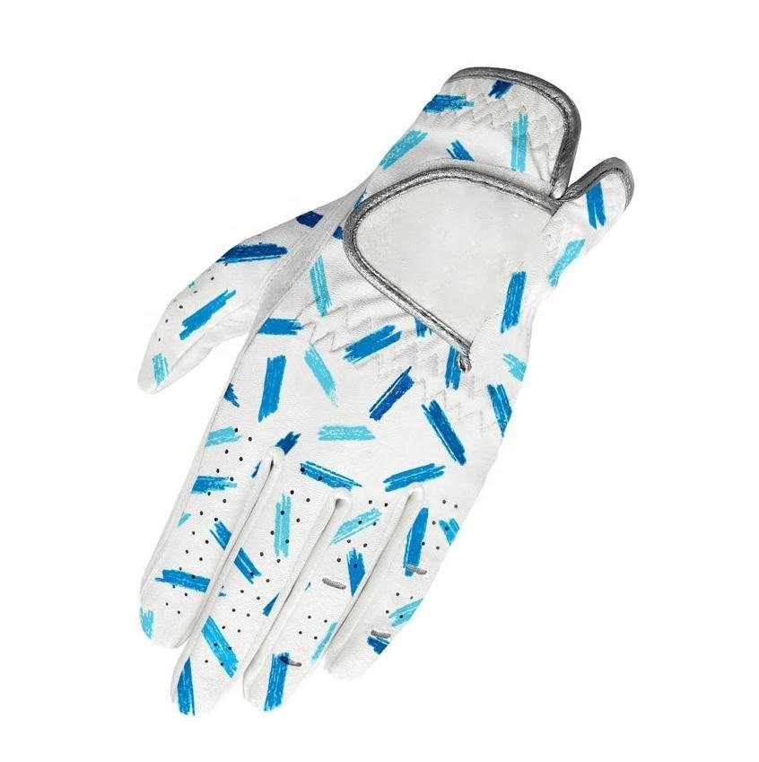 Professional men's golf gloves with Cabretta leather, anti-slip palm, adjustable wrist closure, and custom fit design for enhanced grip and control