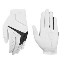 All-weather rain grip golf gloves in cabretta leather with anti-slip design, available in left and right hand fit for golfers