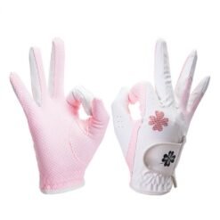 Premium mens left hand cabretta leather golf gloves with non-slip grip and breathable design for professional sports performance