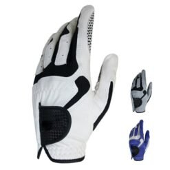 Premium A-grade cabretta leather left-hand golf glove for men with professional tournament performance features