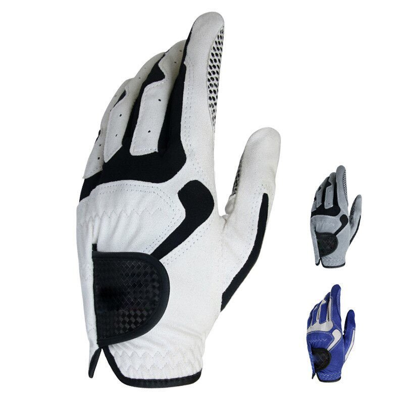Premium A-grade cabretta leather left-hand golf glove for men with professional tournament performance features