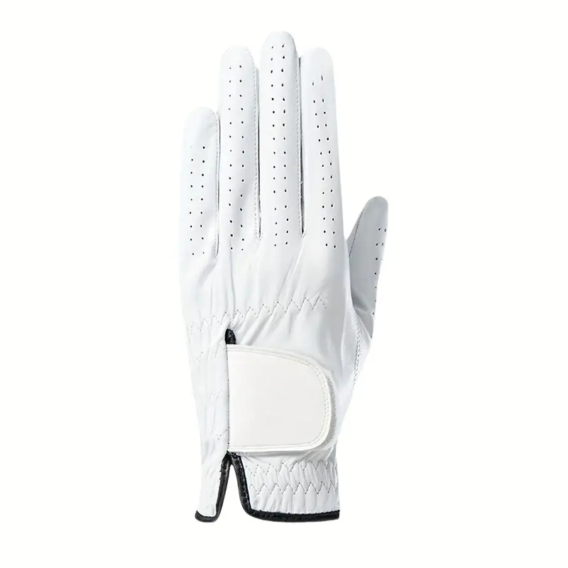 Wholesale Real Cabretta Leather Golf Gloves – Breathable Left Hand Custom Golf Glove (Unisex) - Image 2